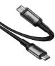 Baseus USB-C naar USB-C Gevlochten Quick Charge Kabel 1 Meter Zwart