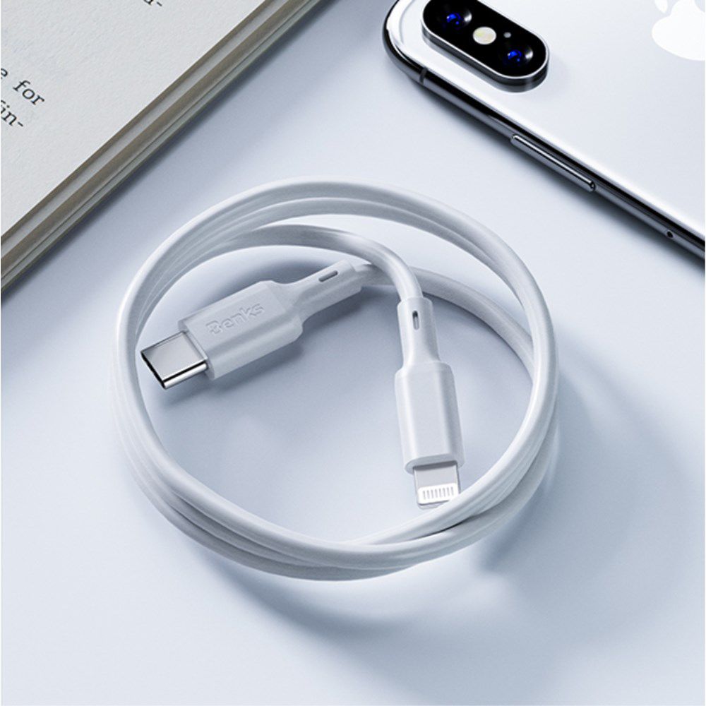 Benks USB Type-C naar Lightning Kabel 1,8 Meter afbeelding 1