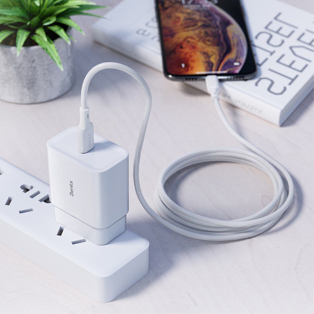 Benks USB Type-C naar Lightning Kabel 1,8 Meter afbeelding 2