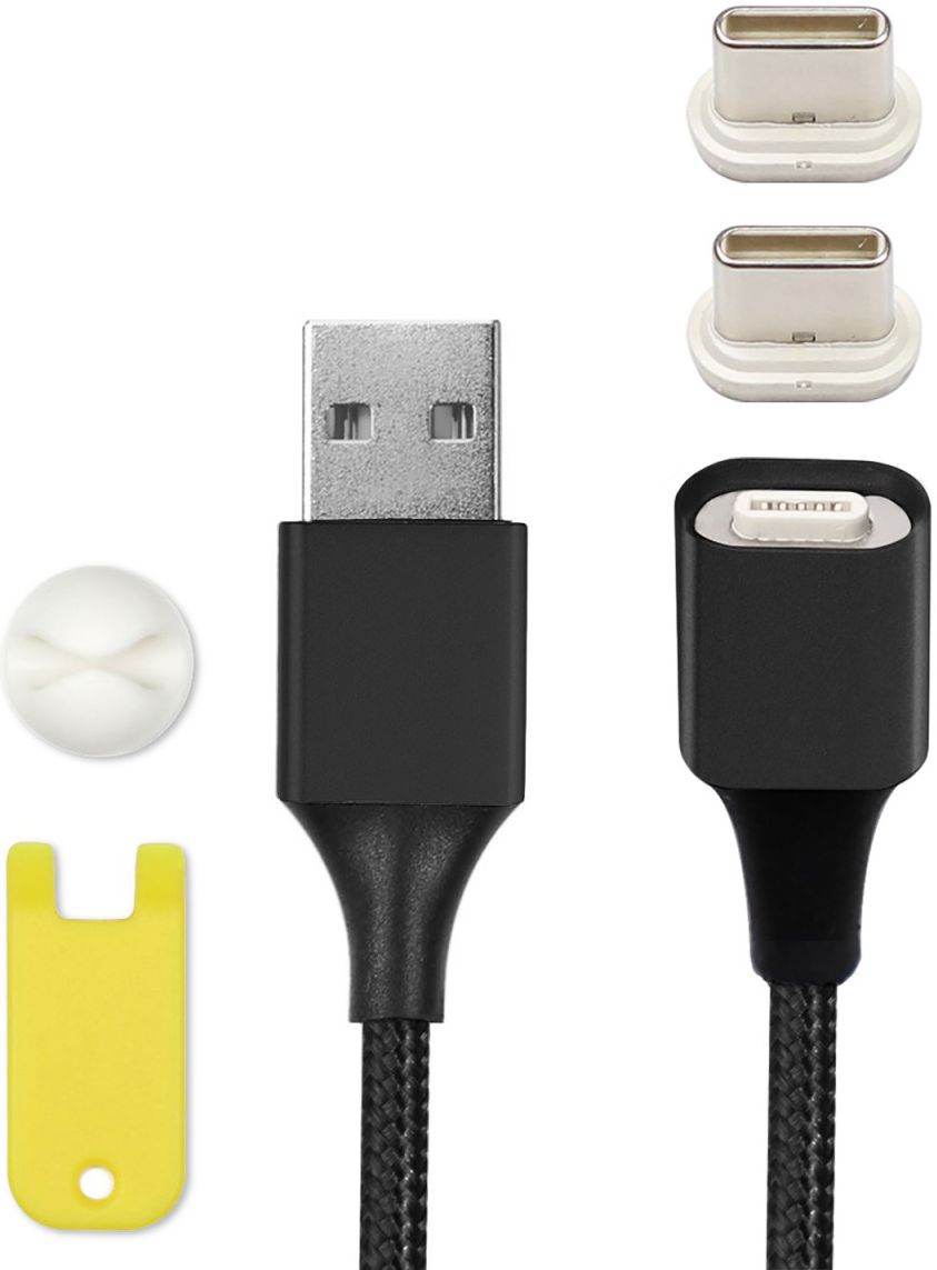 4smarts 2x USB Type- C Connectors USB Kabel GRAVITYCord 2.0 0.5M Zwart afbeelding 5