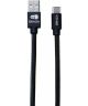 Senza Premium Leren USB-C Kabel 1.5 Meter Zwart