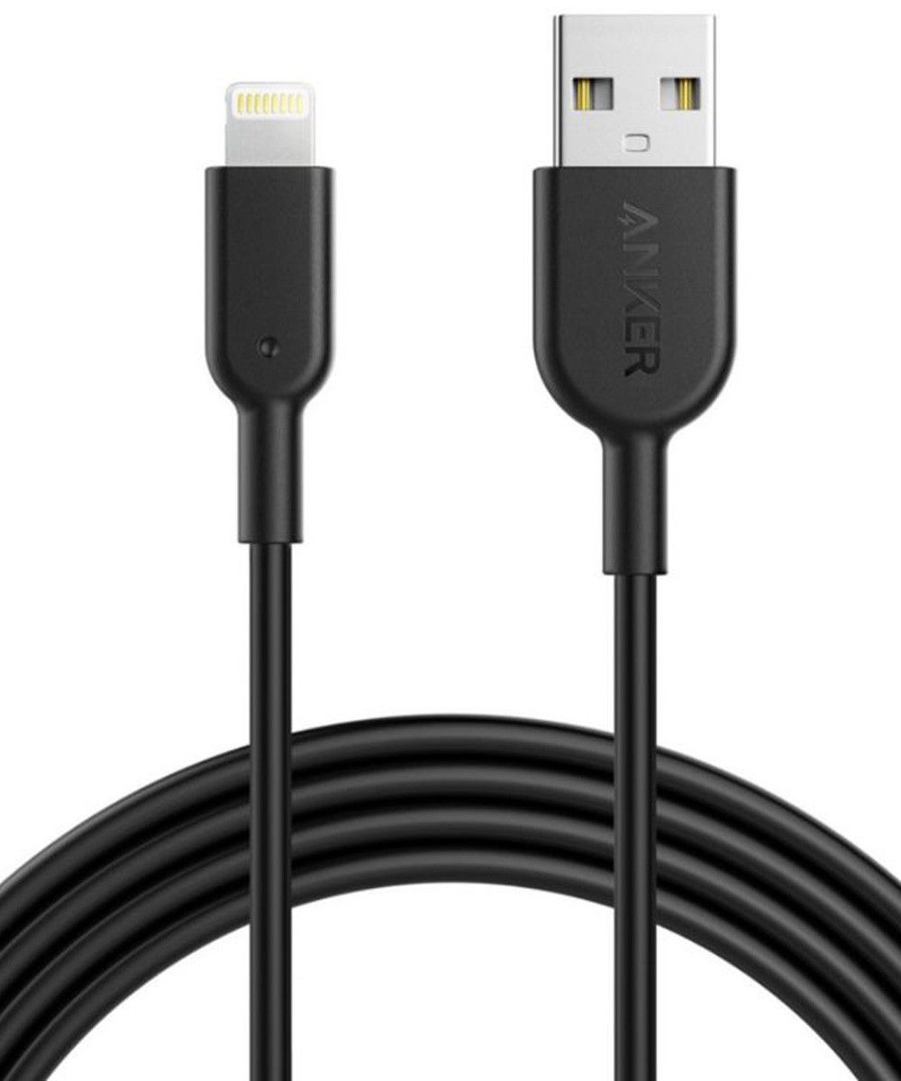 Anker PowerLine II Apple Lightning Kabel 1.8m Zwart afbeelding 1