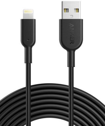 Anker PowerLine II Apple Lightning Kabel 3m Zwart Kabels