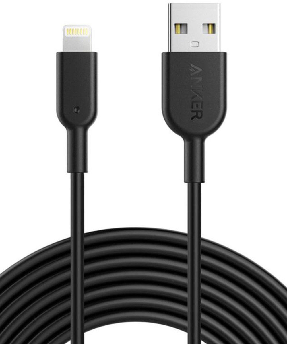 Anker PowerLine II Apple Lightning Kabel 3m Zwart afbeelding 1
