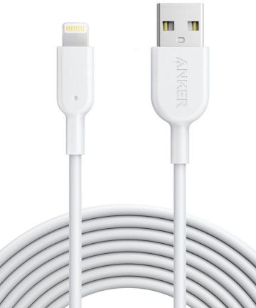 Anker PowerLine II Apple Lightning Kabel 3m Wit Kabels