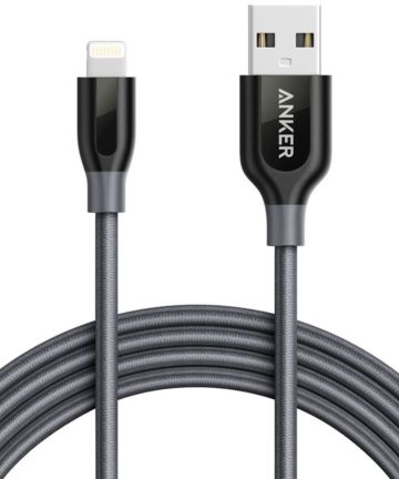 Anker PowerLine+ Apple Lightning Kabel 1.8m Grijs Kabels