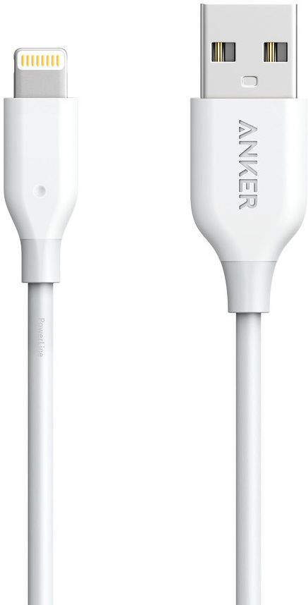 Anker PowerLine Apple Lightning Kabel 0.9m Wit afbeelding 1