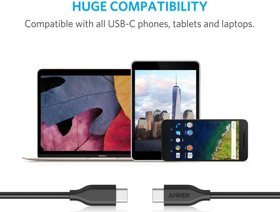 Anker PowerLine II USB-C naar USB-C Kabel 1.8m Zwart afbeelding 7