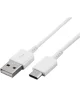 Originele Samsung USB-A naar USB-C kabel 1 Meter Wit