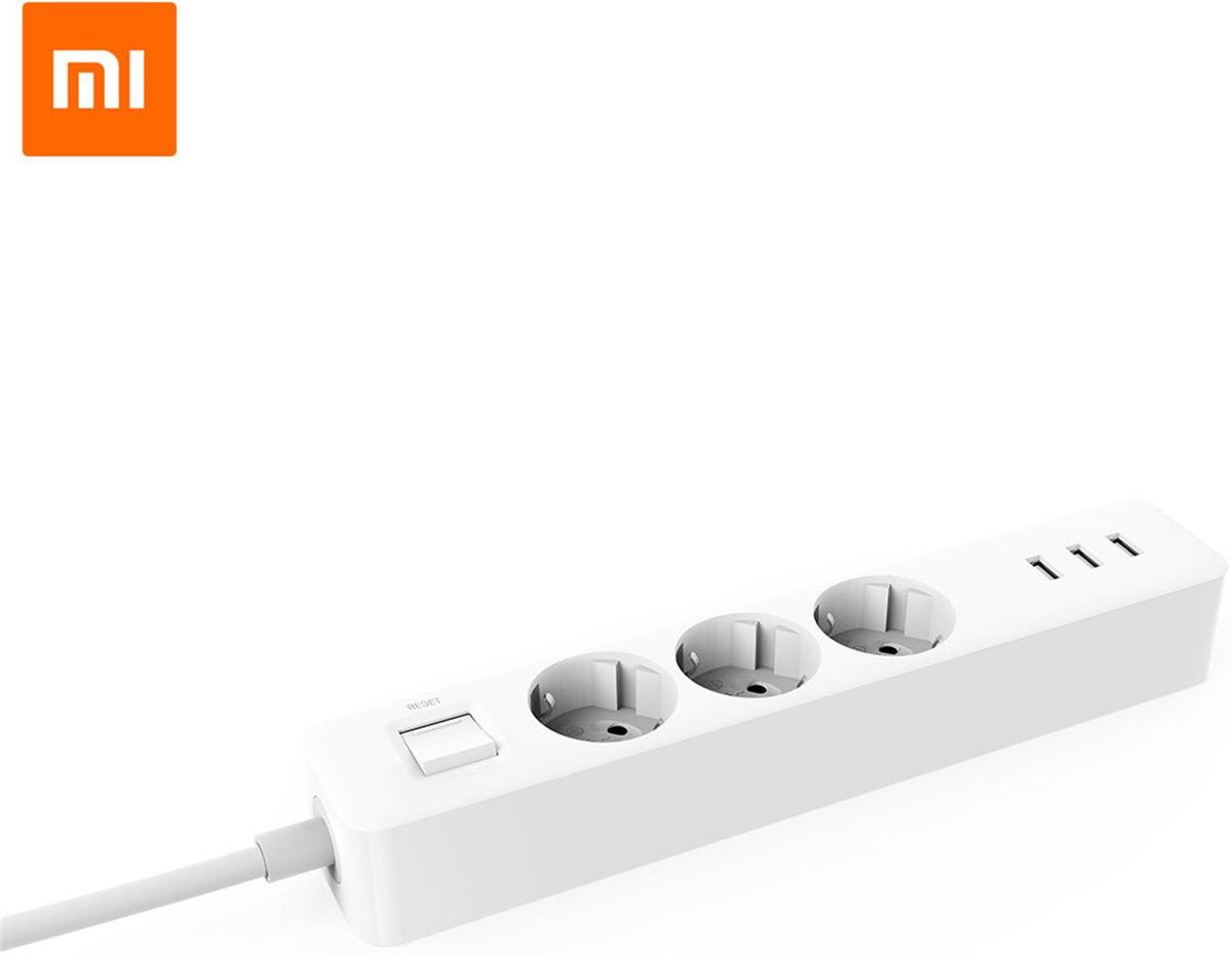 Xiaomi Power Strip 3 Stekkerdoos met USB Poorten Wit afbeelding 1