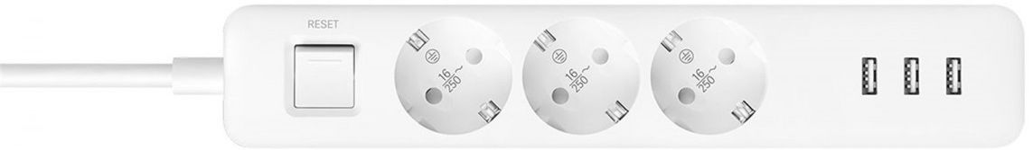 Xiaomi Power Strip 3 Stekkerdoos met USB Poorten Wit afbeelding 2
