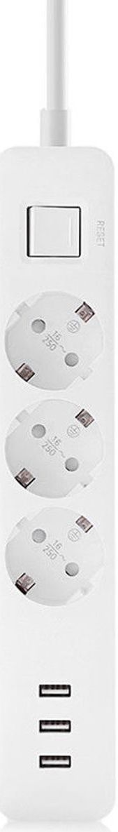 Xiaomi Power Strip 3 Stekkerdoos met USB Poorten Wit afbeelding 3