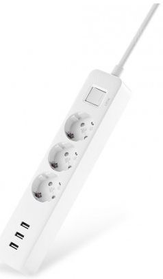 Xiaomi Power Strip 3 Stekkerdoos met USB Poorten Wit afbeelding 4
