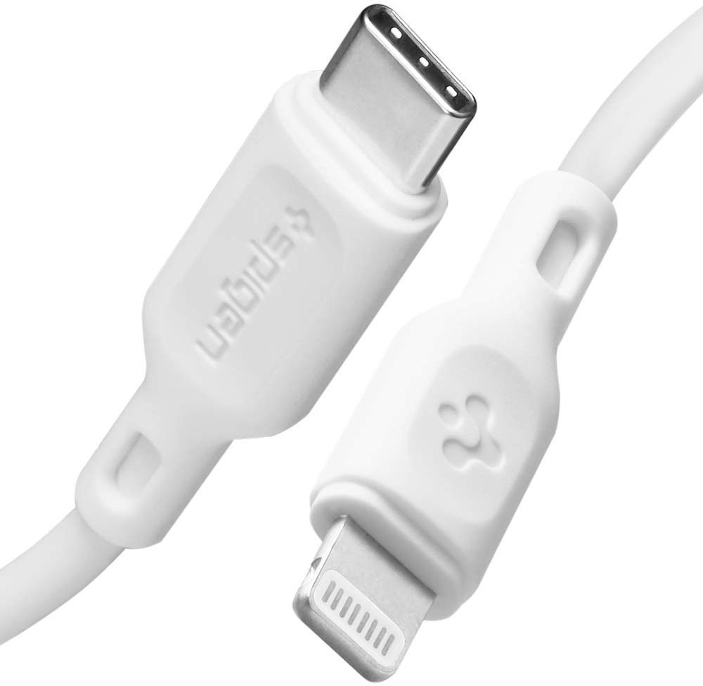 Spigen Essential USB-C Lightning Kabel 1 Meter 2-Pack Wit afbeelding 2