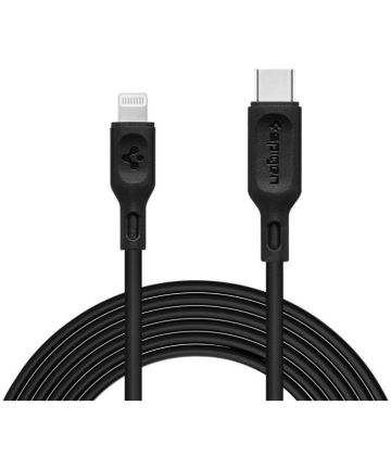 Spigen Essential USB-C Lightning Kabel 1 Meter Zwart Kabels