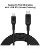 Spigen Essential USB-C Lightning Kabel 1 Meter Zwart
