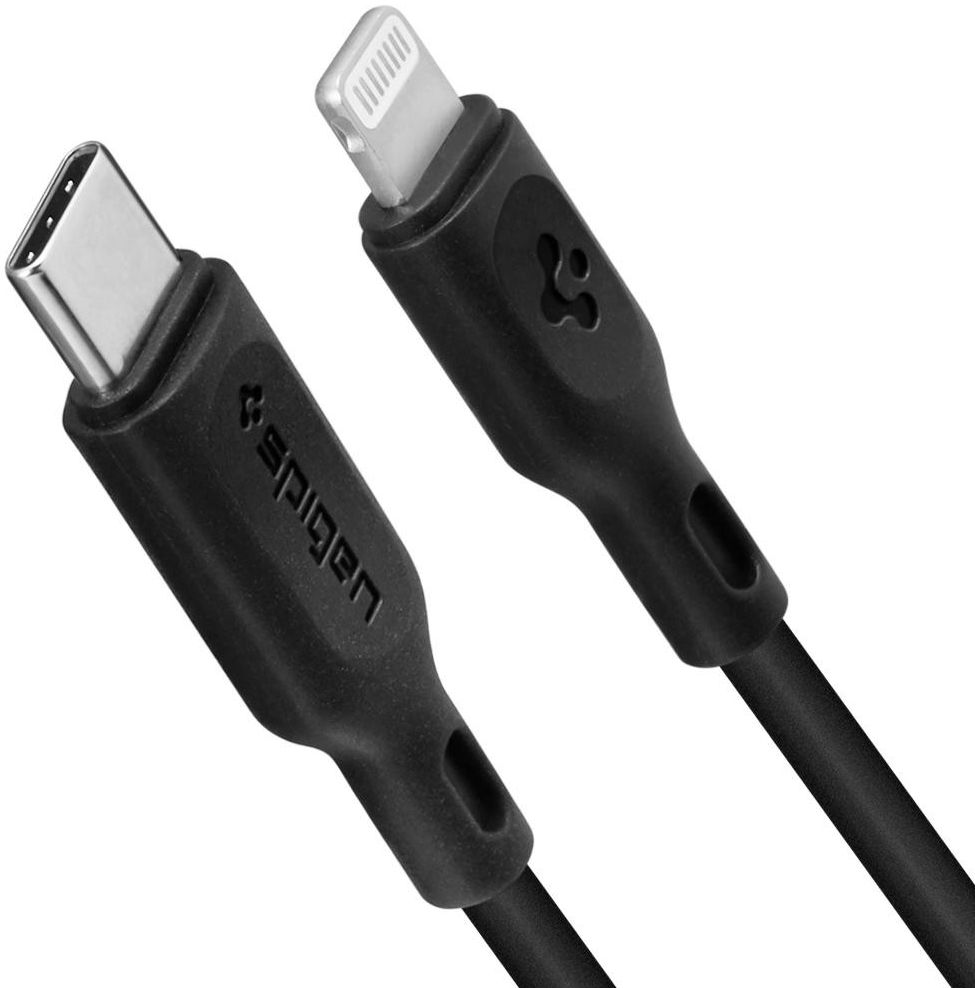 Spigen Essential USB-C Lightning Kabel 1 Meter Zwart afbeelding 2