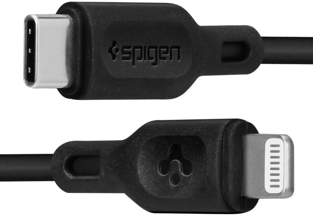 Spigen Essential USB-C Lightning Kabel 1 Meter Zwart afbeelding 3