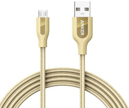 Anker PowerLine+ Micro-USB Kabel 0.9m Goud afbeelding 1