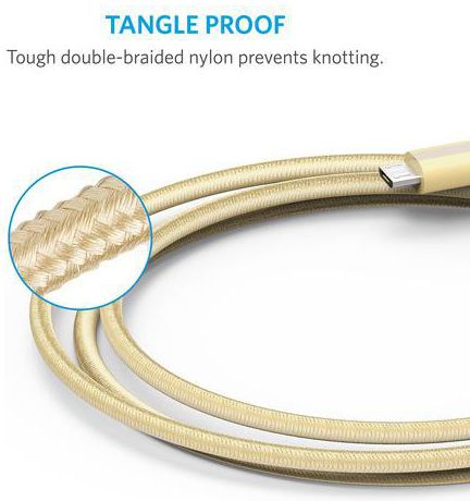 Anker PowerLine+ Micro-USB Kabel 0.9m Goud afbeelding 5