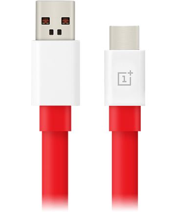 Orginele OnePlus Warp USB-C kabel 1m Rood/Wit Kabels