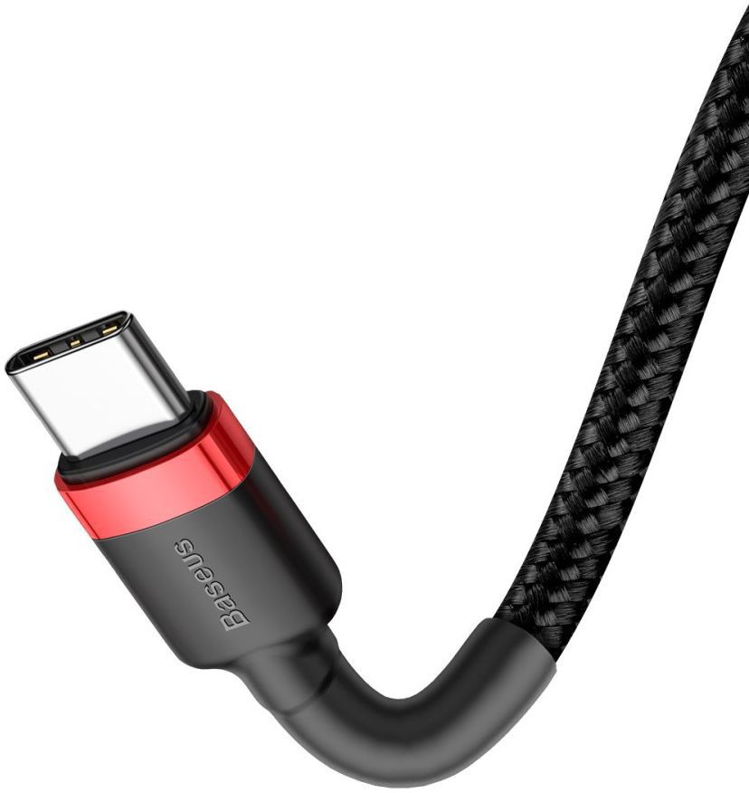 Baseus Cafule Series USB-C Kabel 1m Rood/Zwart afbeelding 6