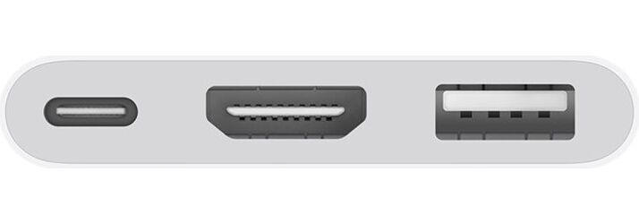 Originele Apple USB-C naar USB en Digital AV / HDMI Adapter Wit afbeelding 2