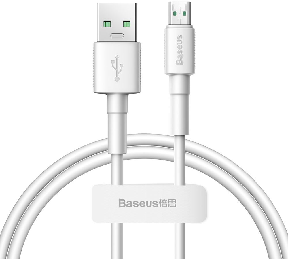 Baseus 20W Quick Charge Micro-USB Kabel 0.5m Wit afbeelding 1
