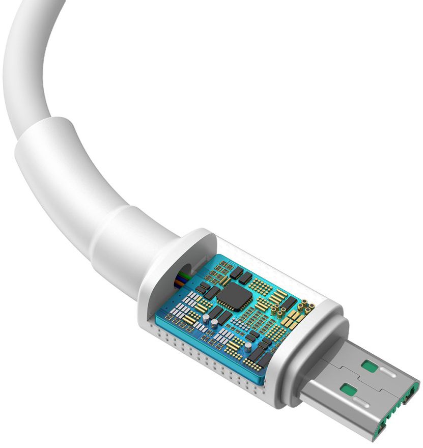 Baseus 20W Quick Charge Micro-USB Kabel 0.5m Wit afbeelding 2