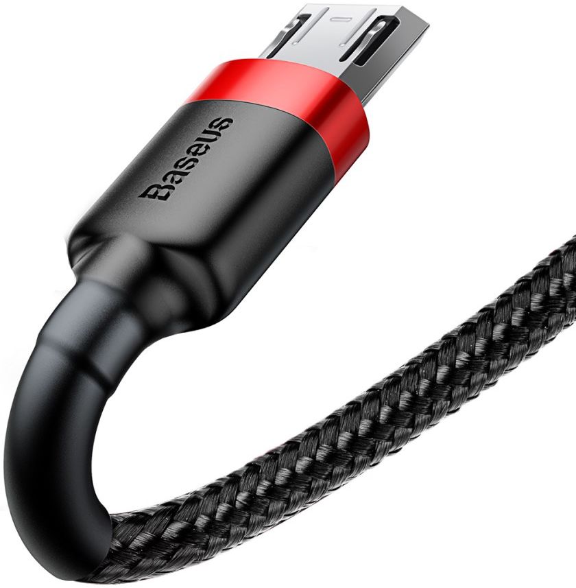 Baseus Cafule Fast Charge Micro-USB Gevlochten Kabel 1m Zwart/Rood afbeelding 5