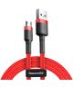 Baseus Cafule Series Micro-USB Gevlochten Kabel 2m Rood/Zwart