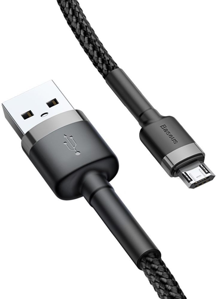 Baseus Cafule Series Fast Charge Micro-USB Gevlochten Kabel 1m Zwart afbeelding 4