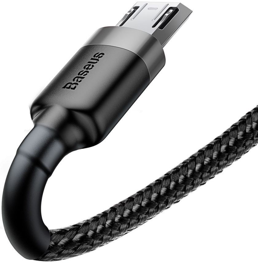 Baseus Cafule Series Fast Charge Micro-USB Gevlochten Kabel 1m Zwart afbeelding 5