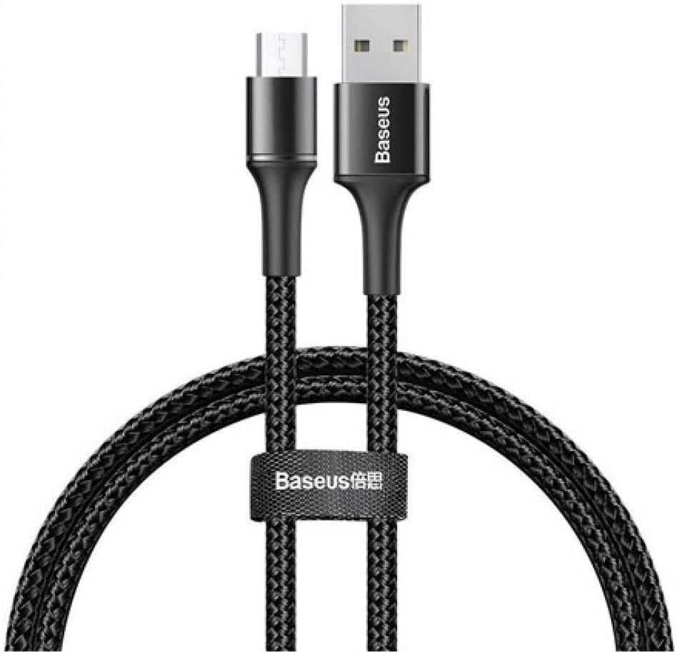 Baseus Halo Series Quick Charge Micro-USB Lichtgevende Kabel 1m Zwart afbeelding 1