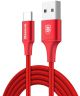 Baseus Rapid Series Fast Charge USB-C Lichtgevende Kabel 2m Rood