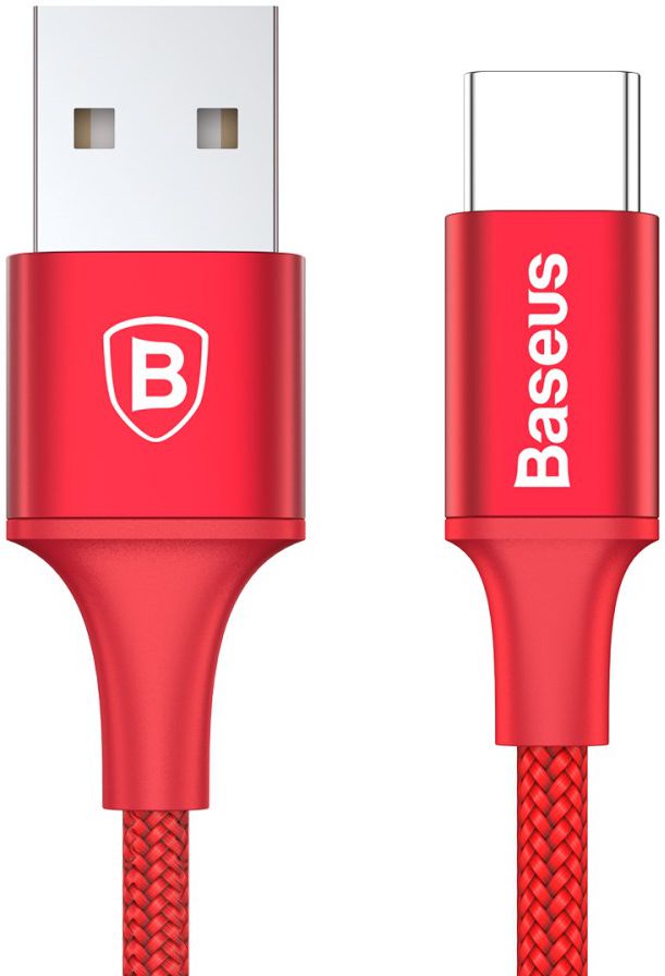 Baseus Rapid Series Fast Charge USB-C Lichtgevende Kabel 1m Rood afbeelding 1