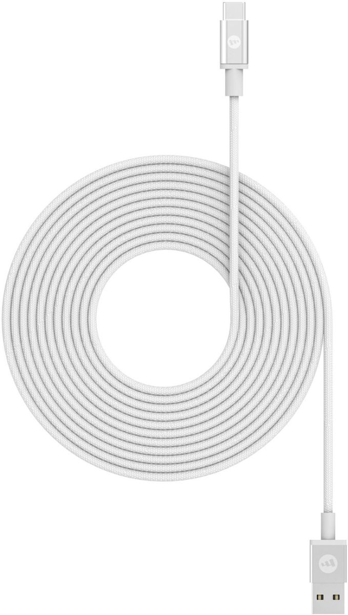 Mophie USB-A naar USB-C Kabel 3m Wit afbeelding 1
