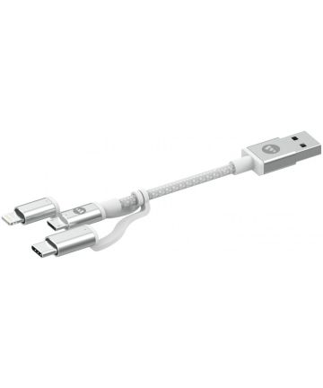 Mophie USB-A naar USB-C / Lightning / Micro-USB Kabel 1m Wit Kabels
