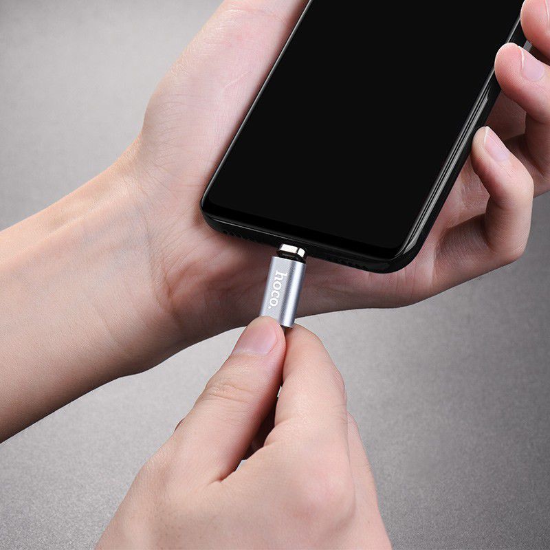 Hoco Magnetic Series Micro-USB Kabel 1m Metal Gray afbeelding 3