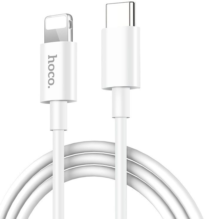 Hoco Swift Series Power Delivery USB-C naar Lightning Kabel 1m Wit afbeelding 1