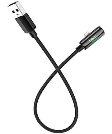 Hoco 3-in-1 USB-A naar Duo Lightning Adapter Zwart Kabels
