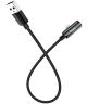 Hoco 3-in-1 USB-A naar Duo Lightning Adapter Zwart