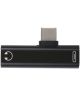 Universele USB-C naar USB-C + Audio Jack Adapter Zwart