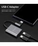 Dux Ducis Universele USB-C naar 2x USB-C Adapter 90 Graden Haaks