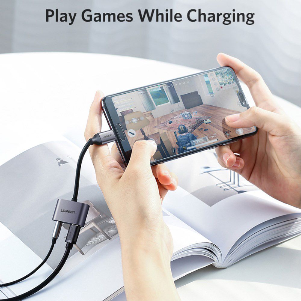 Stijlvolle Universele USB-C naar USB-C + Audio Jack Adapter afbeelding 2