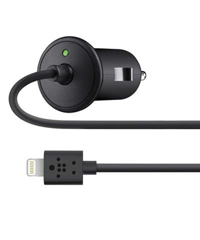 Belkin Compacte Lightning Autolader 2.1Amp Zwart afbeelding 3