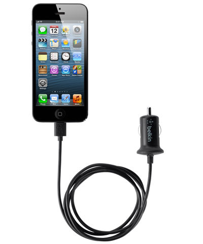 Belkin Compacte Lightning Autolader 2.1Amp Zwart afbeelding 4