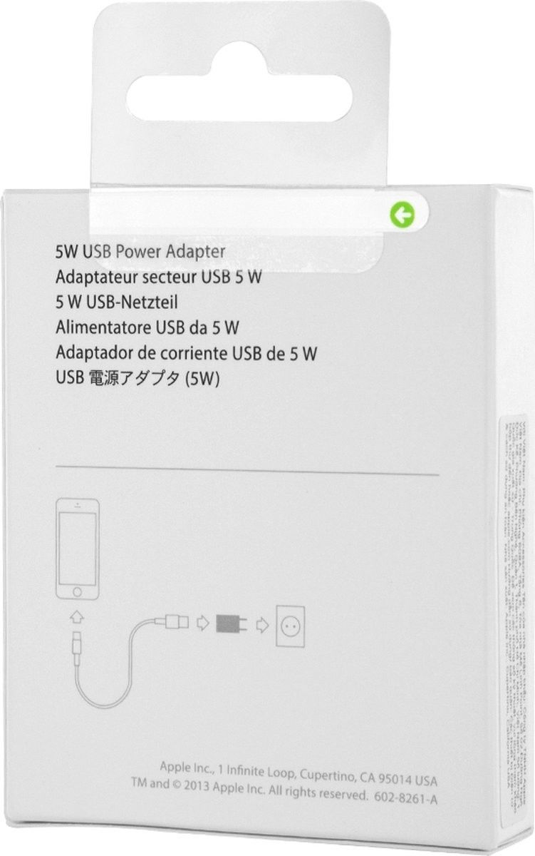 Originele Apple Oplader 5W USB-A Power Adapter Wit afbeelding 4