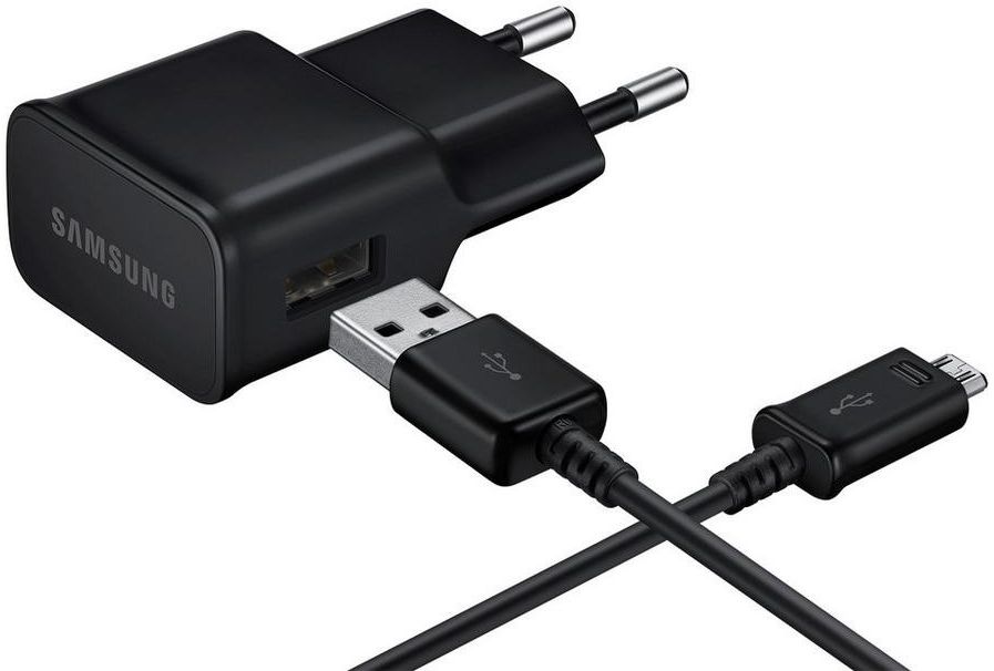 Originele Samsung Oplader 10W met Micro-USB Kabel EP-TA12EBEU Zwart afbeelding 1
