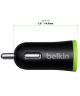 Belkin Universele USB Autolader Met Micro USB Kabel (1,2M) 1Amp Zwart